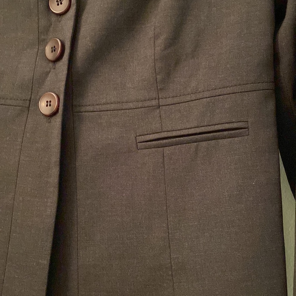 Pendleton Virgin Wool Lycra Gray Beautifully Tailored Blazer NeverUsed - Picture 9 of 12